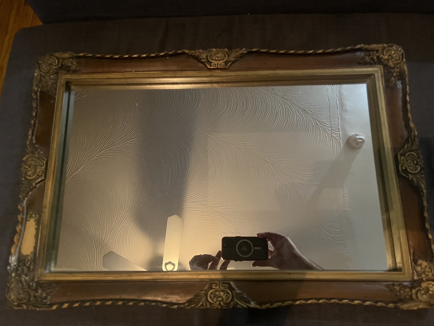 Vintage MCM Framed Mirror - photo 2