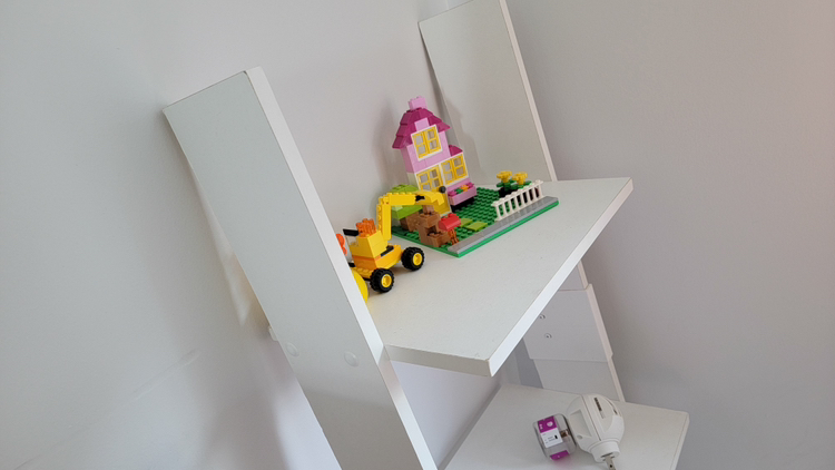 white side shelf