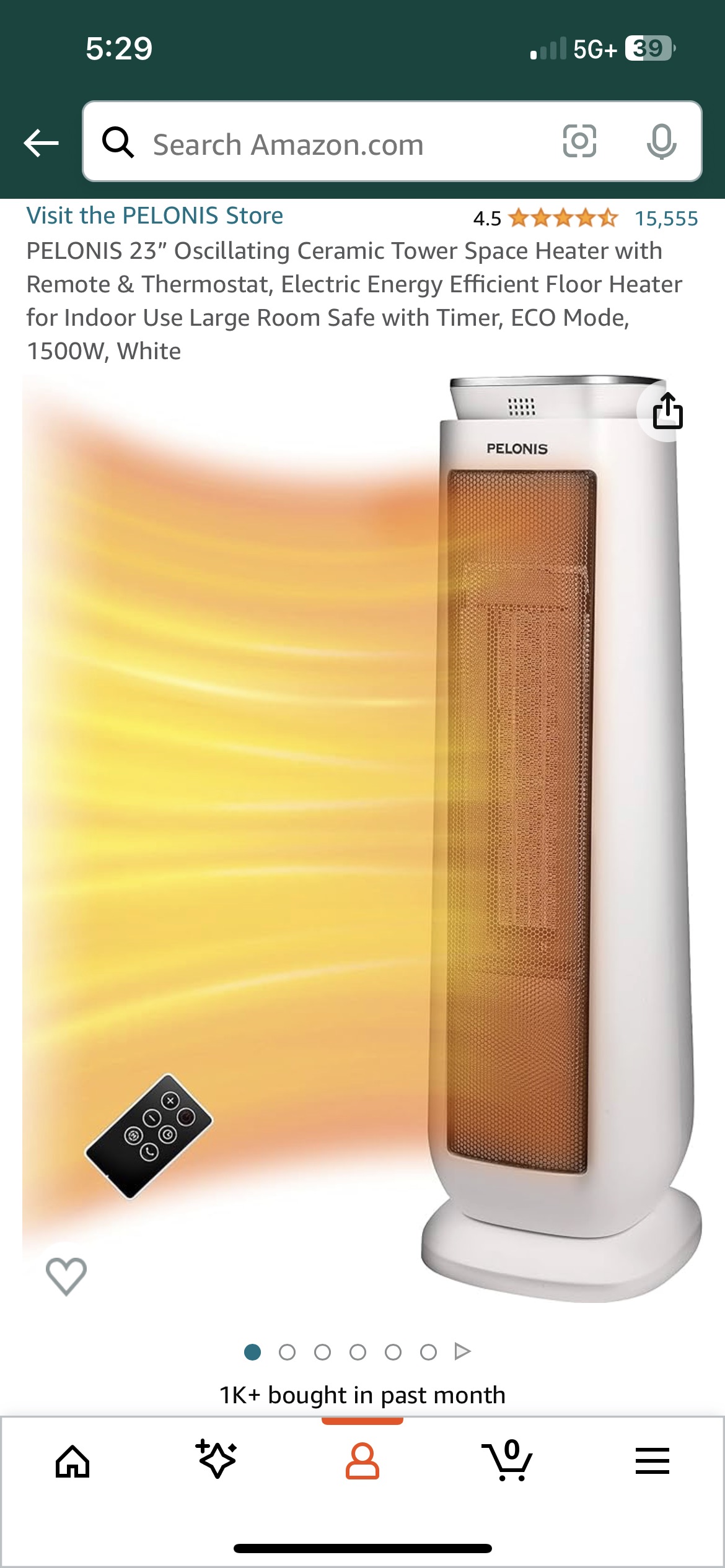 PELONIS Ceramic Tower Heater - photo 4