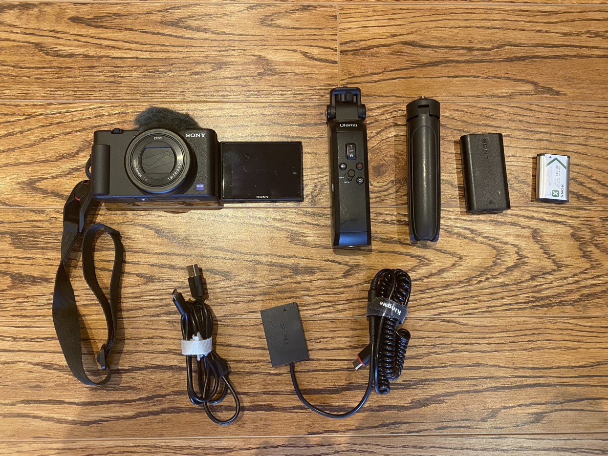 Sony ZV1 with Bluetooth Tripod, Extra Batteries: Yours for $700!