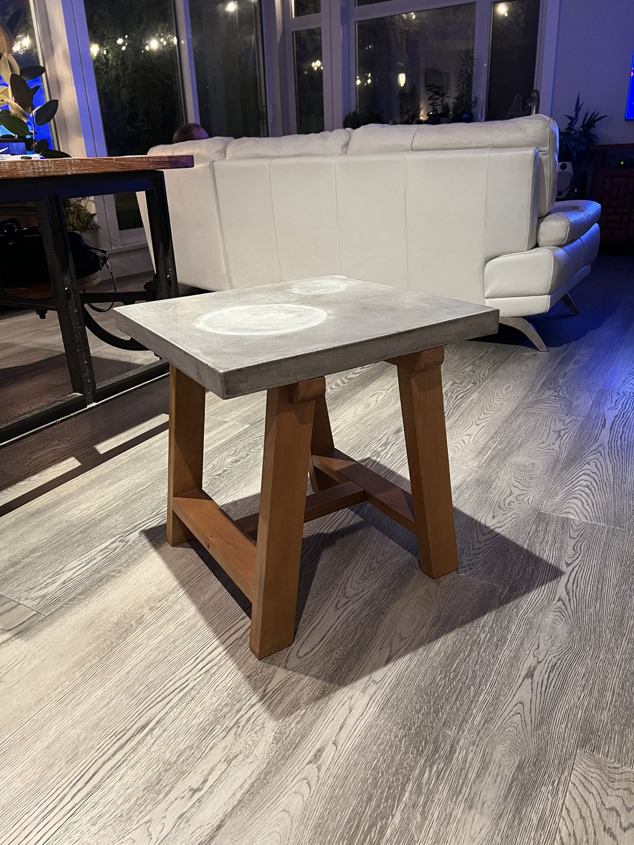 Coffee/side table with cement top thumbnail