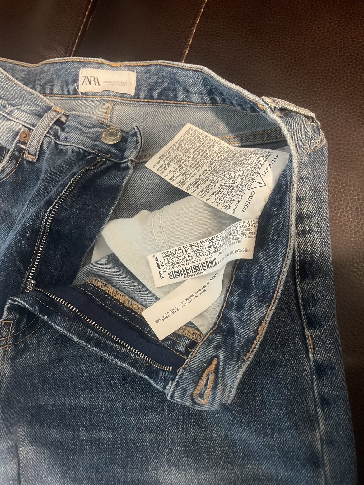 Zara HIGH RISE - WIDE LEG - FULL LENGTH JEANS image indicator(5)