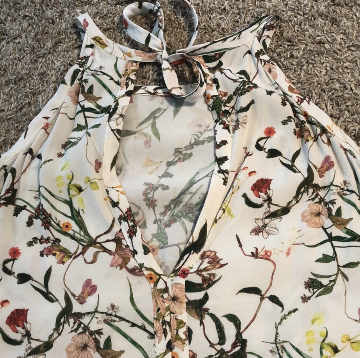 Zara floral top sz Small image indicator(5)