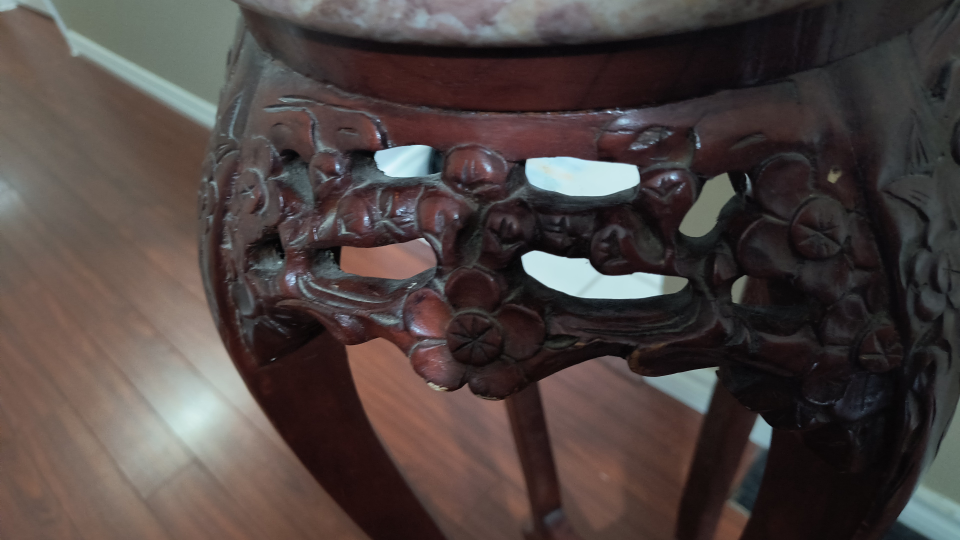 Vintage stand with marble top - photo 5