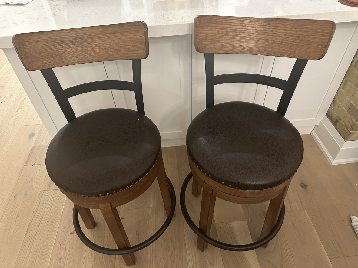 Wooden bar stools #freecycle