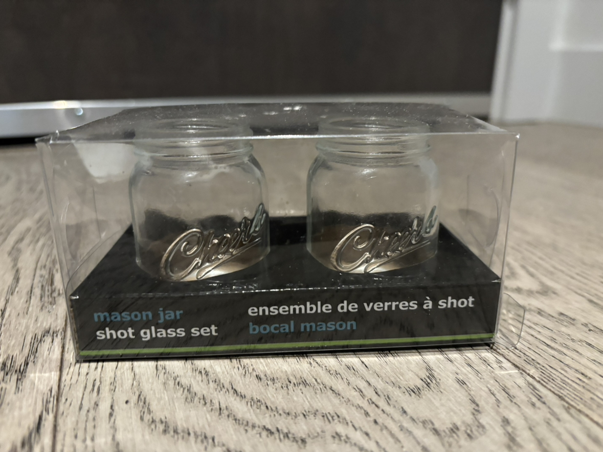 Mason jar shot glasses #freecycle
