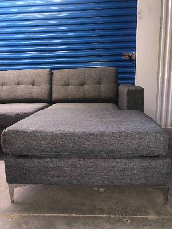 FREE DELIVERY 🚚💨 PEBBLE GREY 3-4 SEATER SECTIONAL SOFA/COUCH image indicator(3)