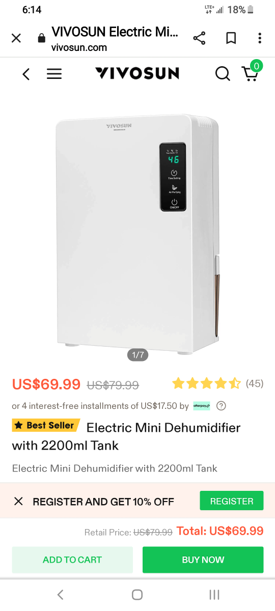Vivosun dehumidifier - photo 3