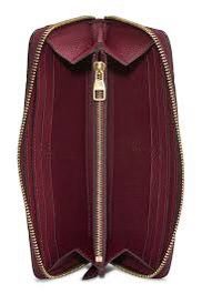 LV clemence wallet in burgundy image indicator(3)