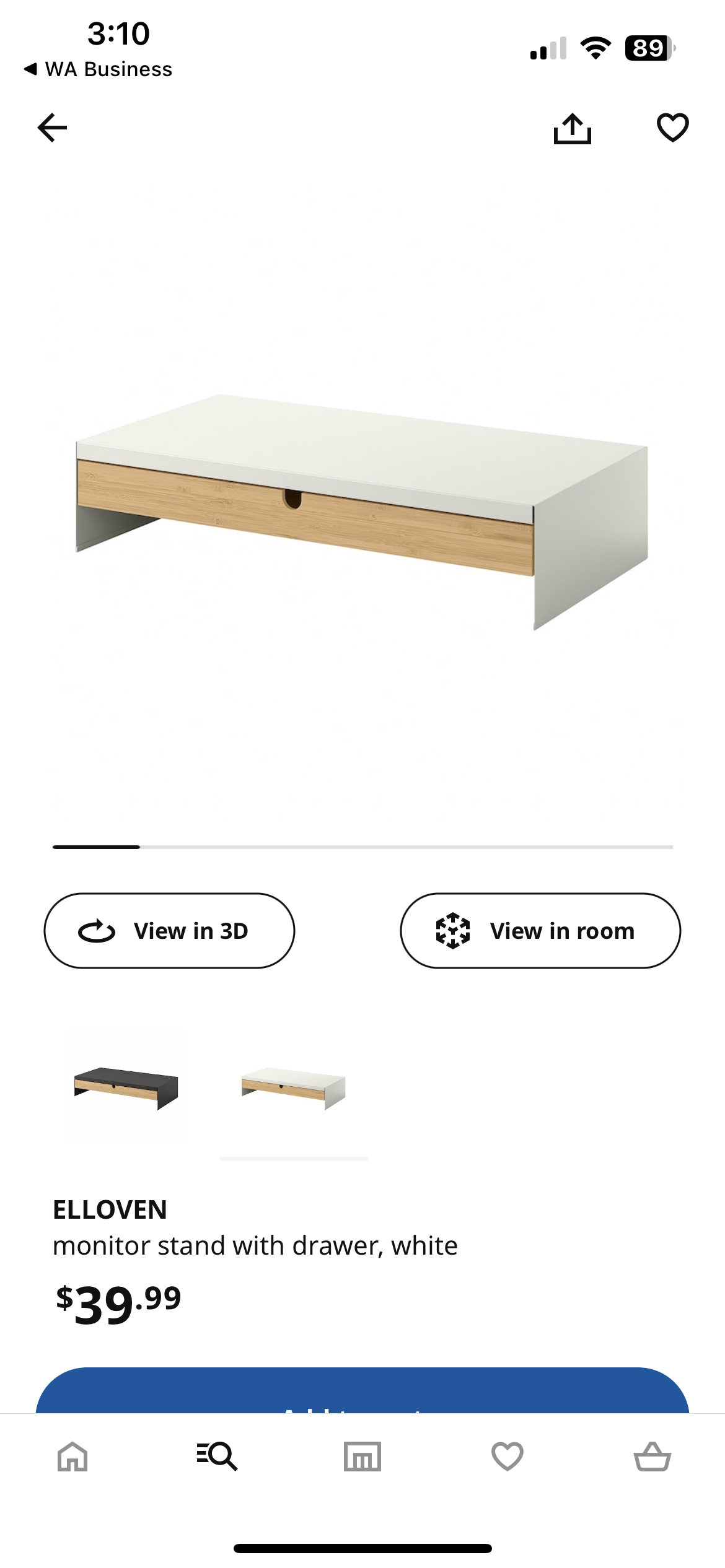 IKEA monitor drawer