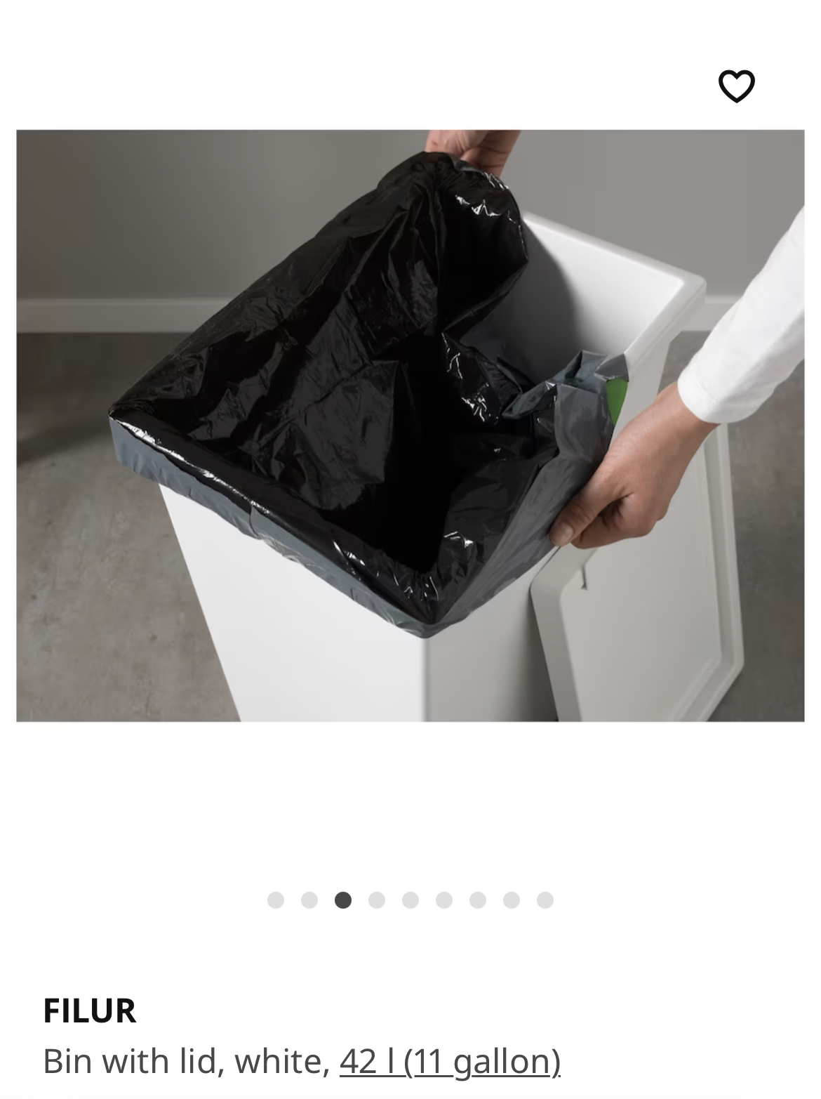 ❄️2 Ikea filur trash bin 11gallon - photo 3