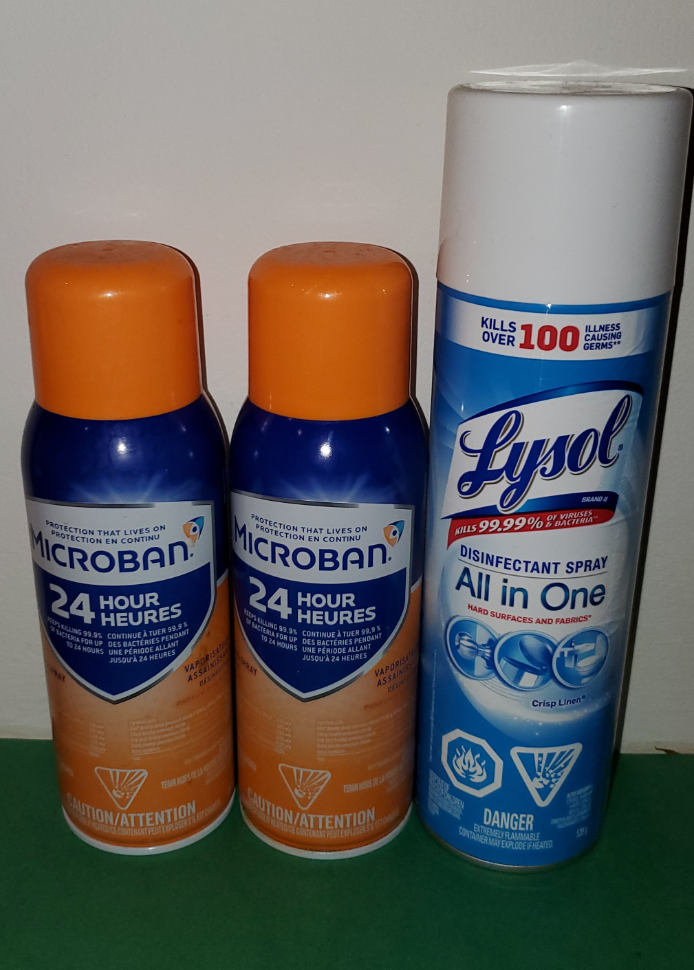Lysol, Microban - Full Cans