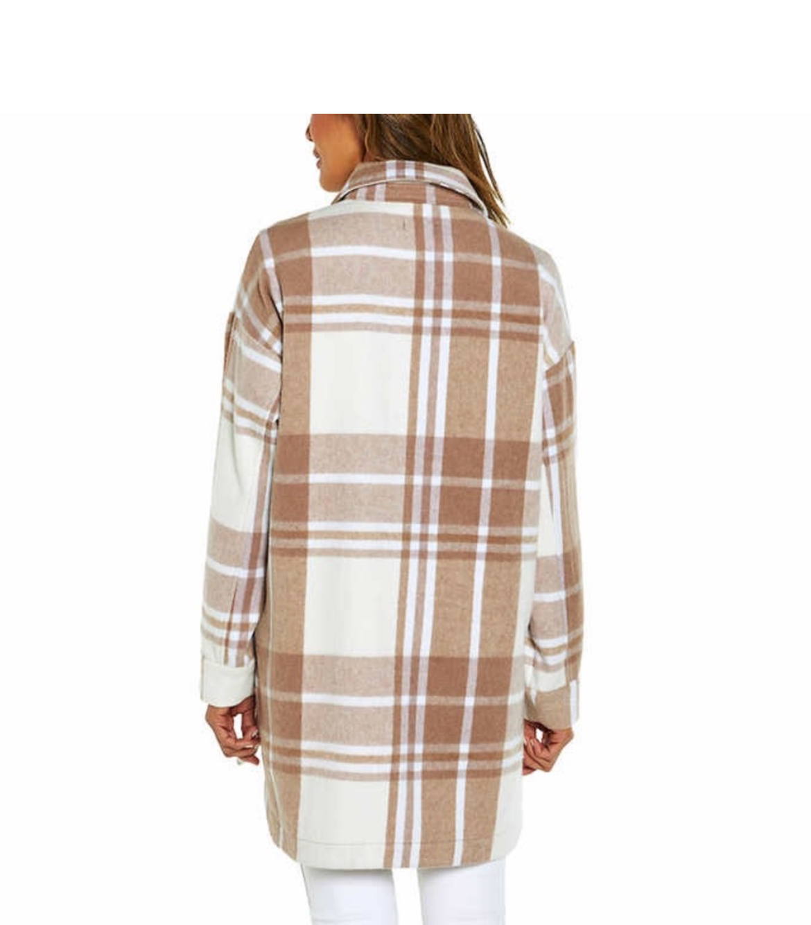 Banana Republic Womens Oversized Flannel Shirt Jacket / Shacket - photo 2