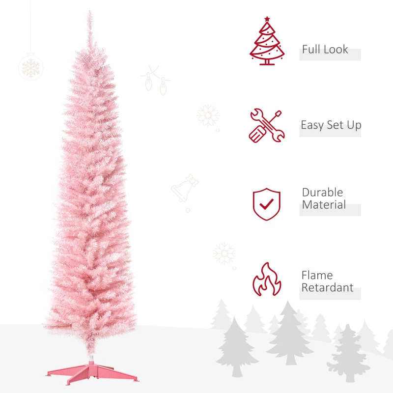 6' Pencil Christmas Tree, Slim Artificial Xmas Tree - photo 3