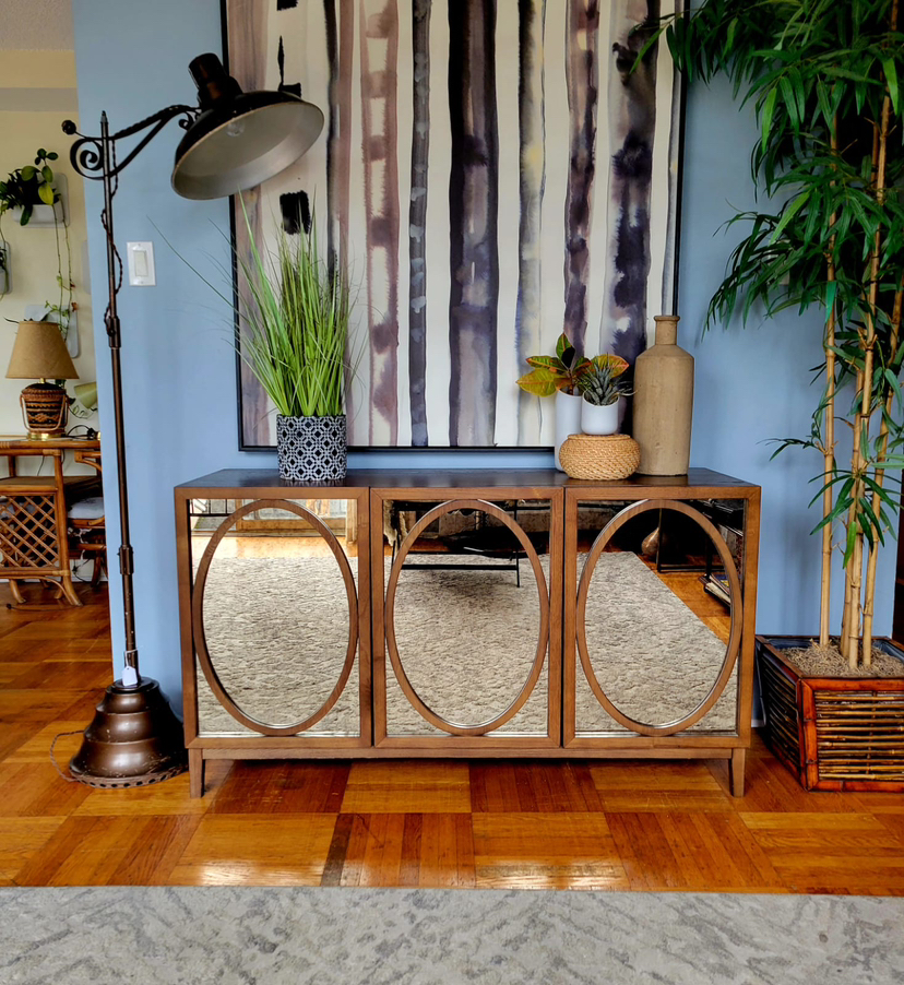 West Elm Foxed Mirror Buffet (Delivery Available) thumbnail