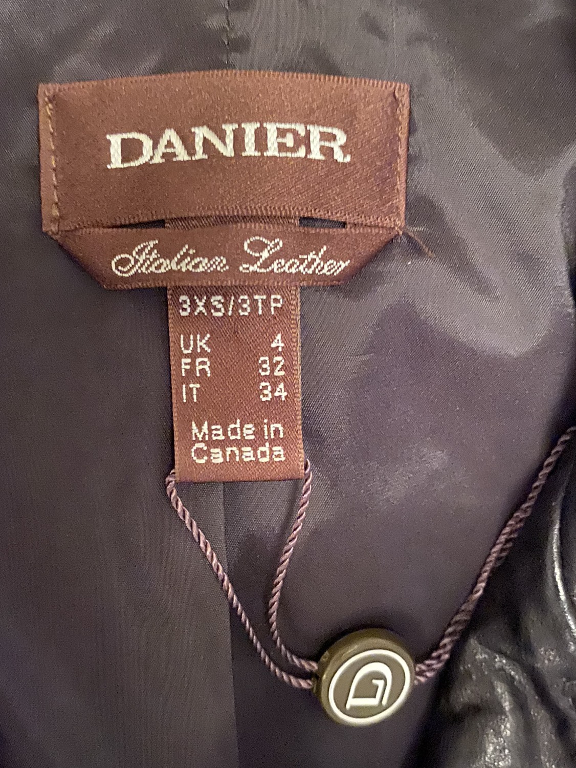 Danier Black Leather Jacket image indicator(4)