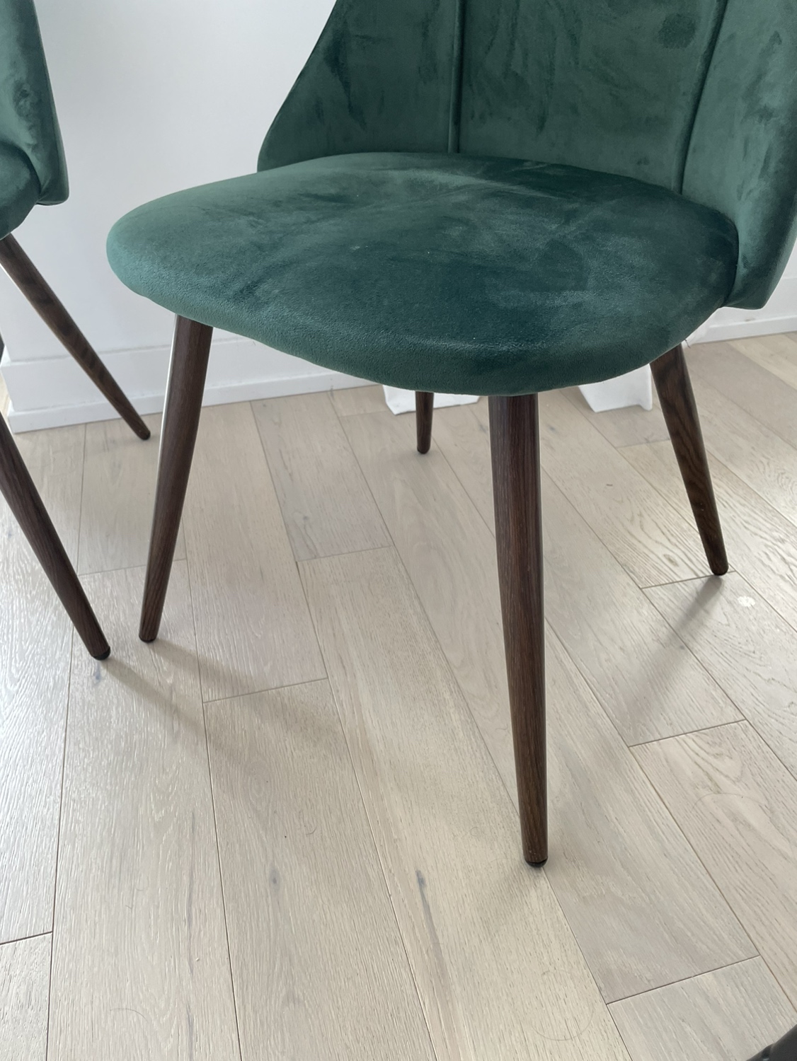 Green upholstered dinning chairs (set of 2) - photo 2