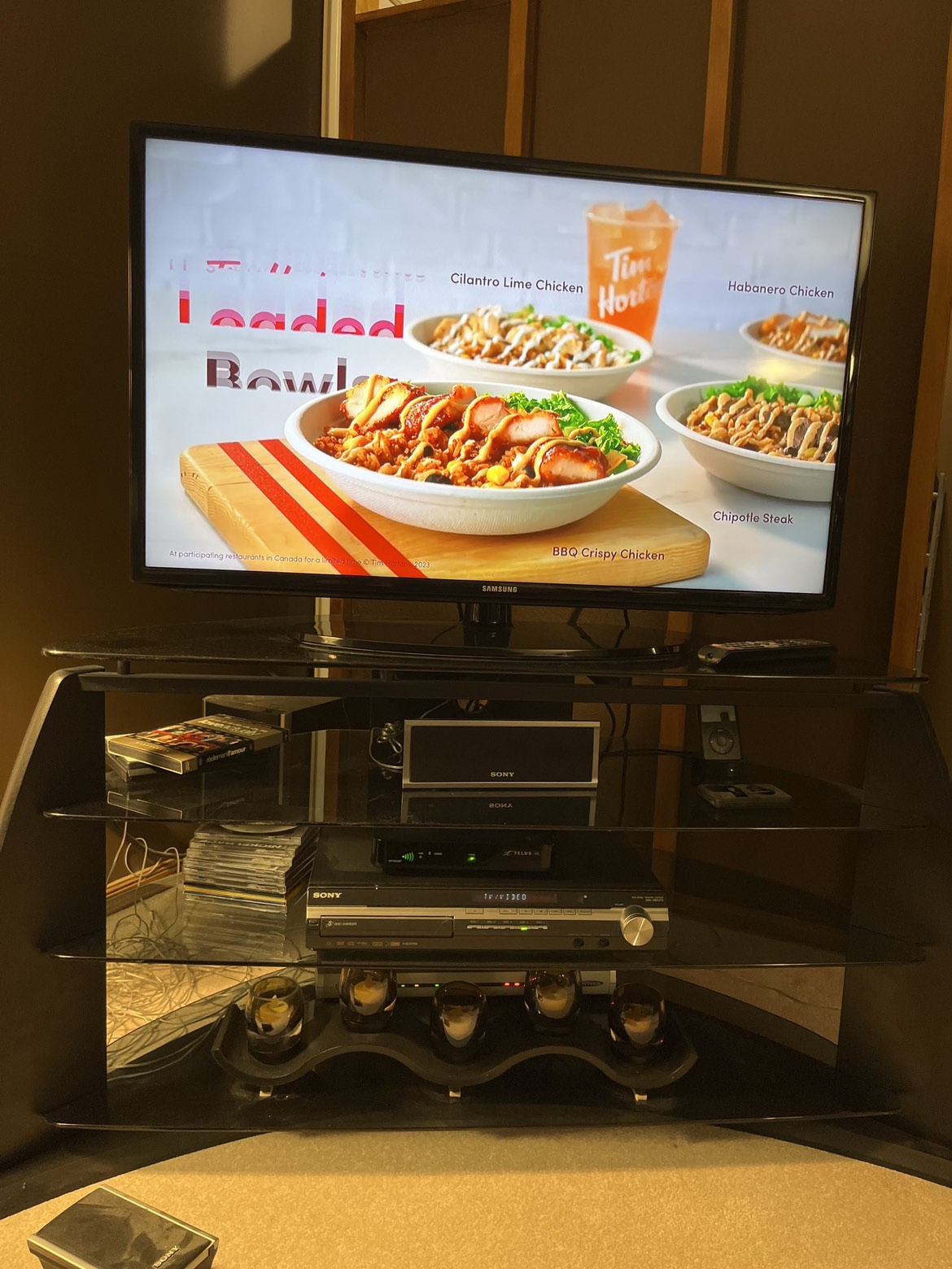 Corner TV stand