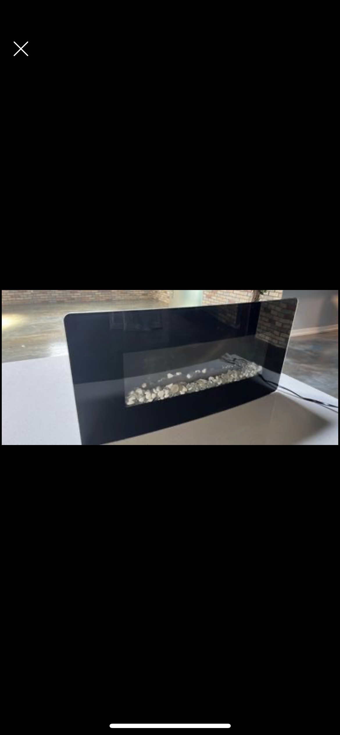 Electric Fireplace Countertop or Hanging