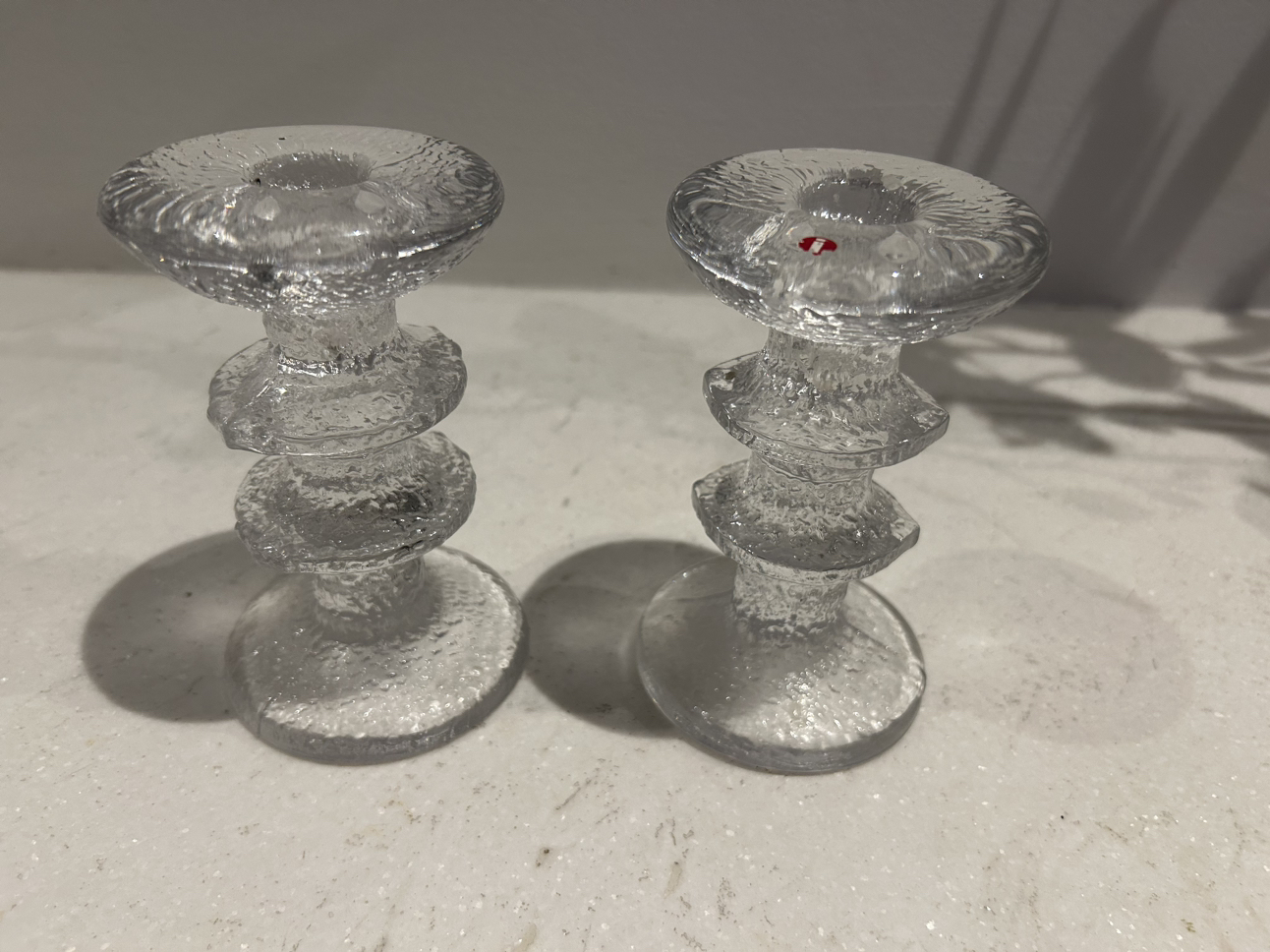 Iitala glass candle holders. Collectors item ! image indicator(2)