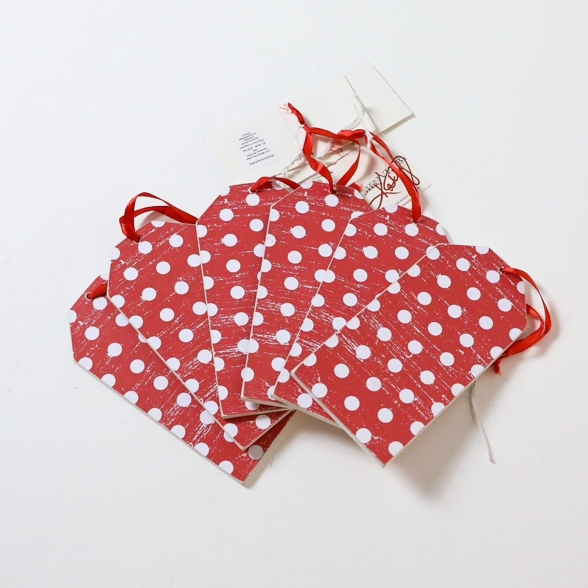 wooden Christmas decor extra large tags set of 6 - photo 3