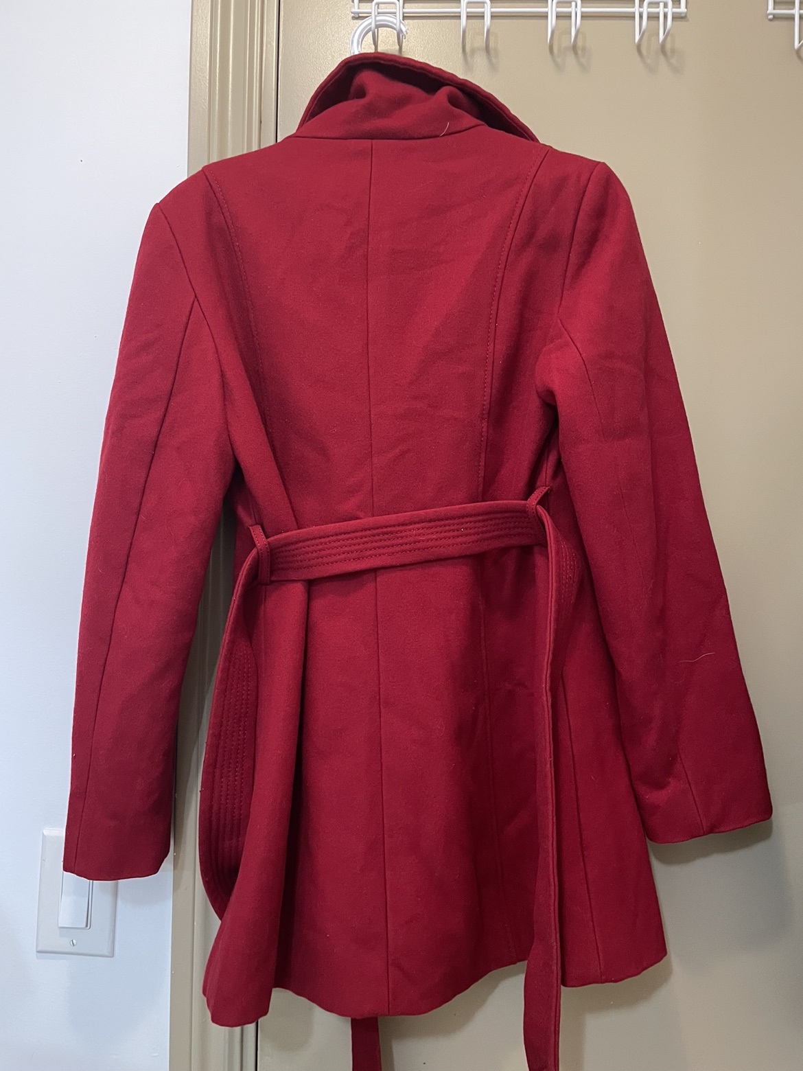 Red Wool Coat - photo 4