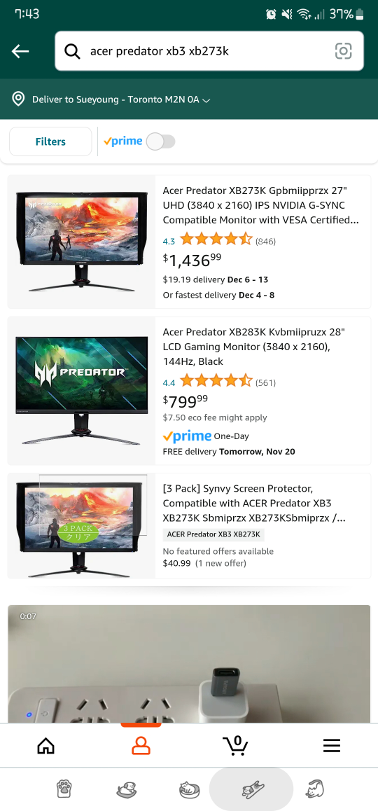 Acer predator xb273k 27inch 4k 144hz gaming monitor - photo 4