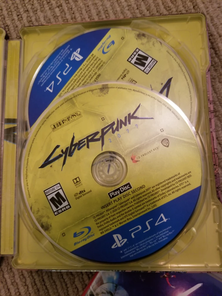 cyberpunk 2077 steel case with games - photo 2