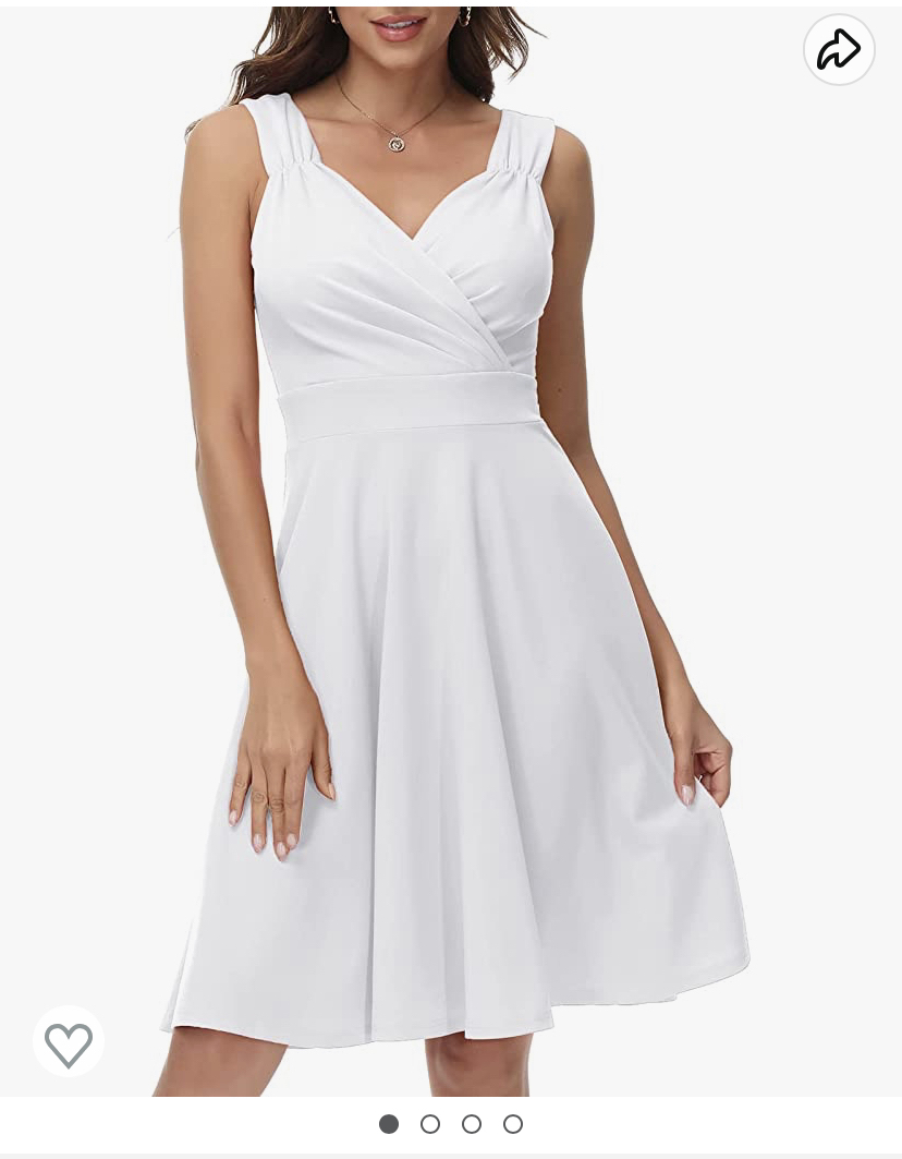 Cute White Dress sz 14-16 image indicator(2)