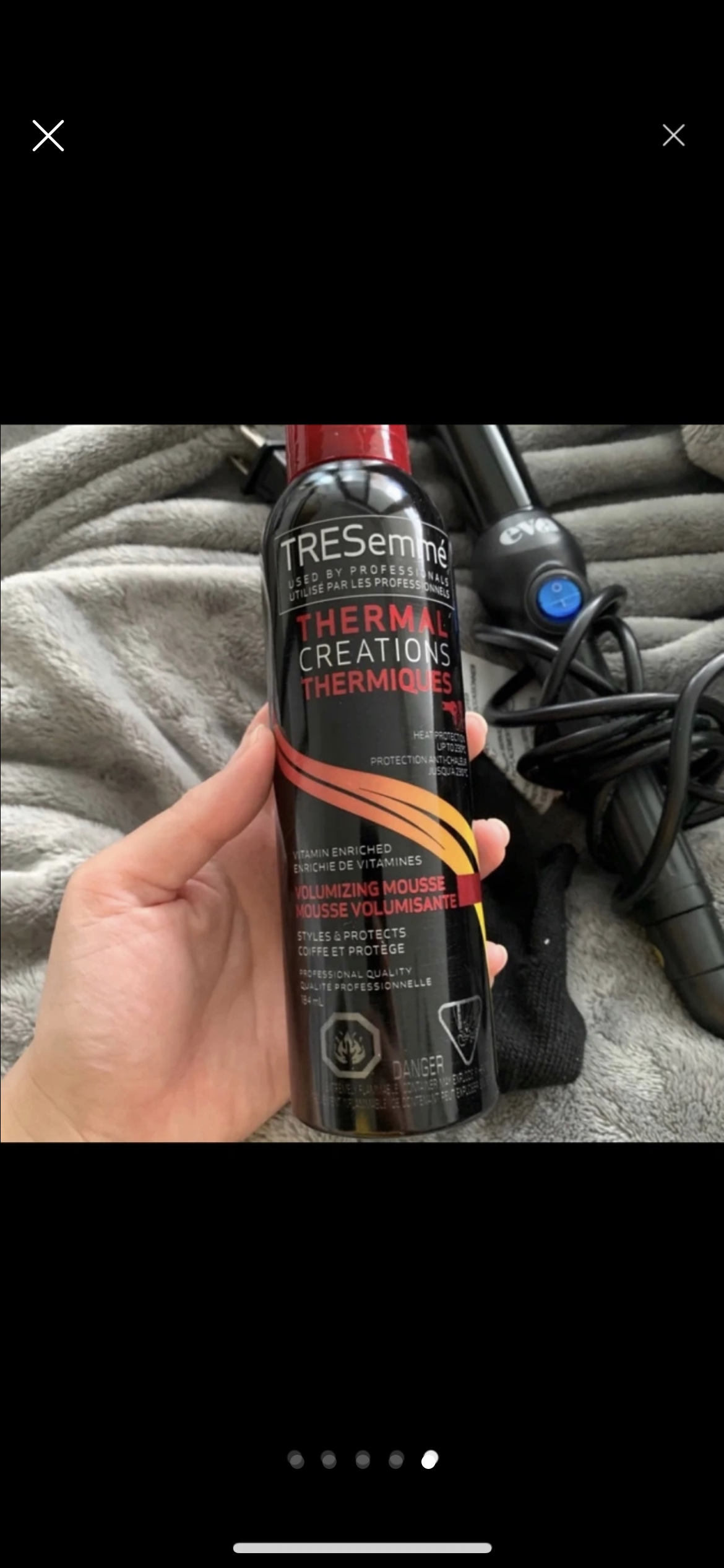 Eva Hair Curling Iron + Tresemme Volumizing Mousse + Glove 🏒 image indicator(5)