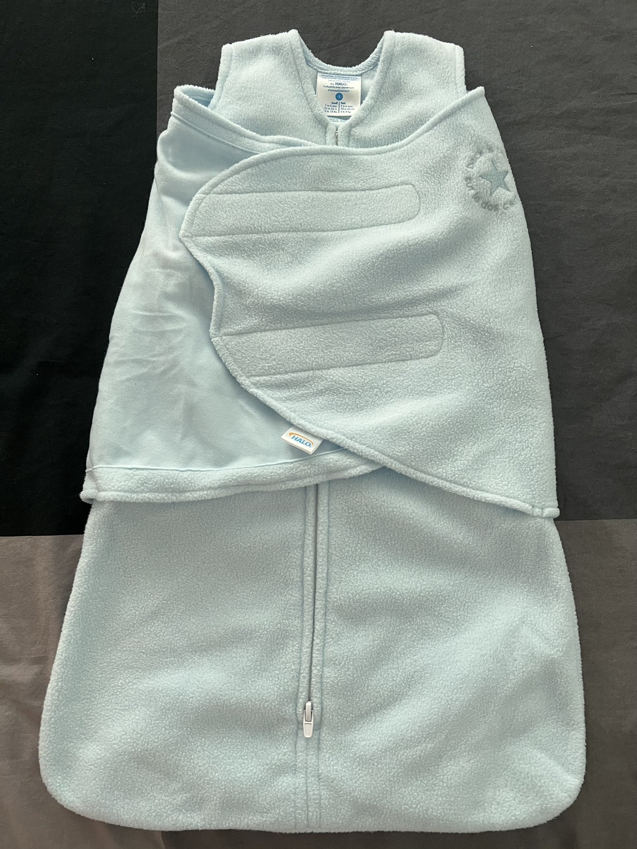 Like New Halo Fleece Swaddle Wrap