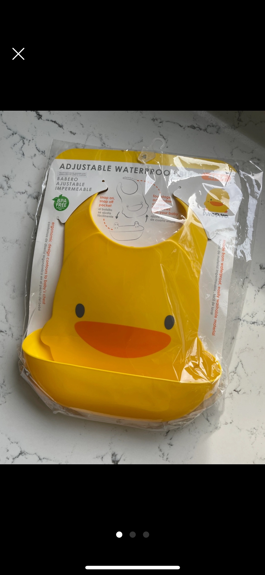 Silicone baby bib (brand new) #freecycle thumbnail