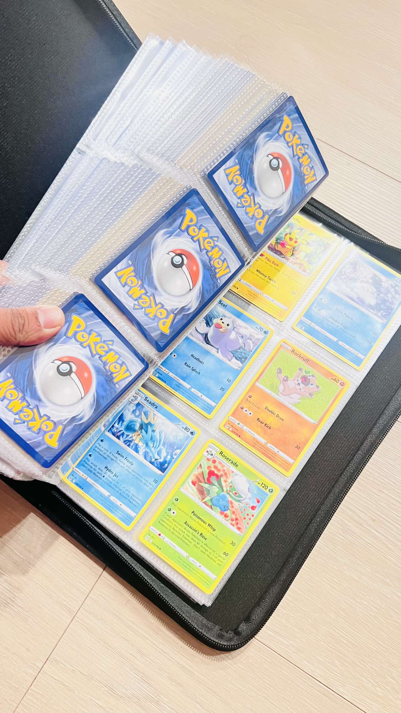Binder of Assorted Pokemon Cards - Authentic Pokemon Cards! image indicator(9)