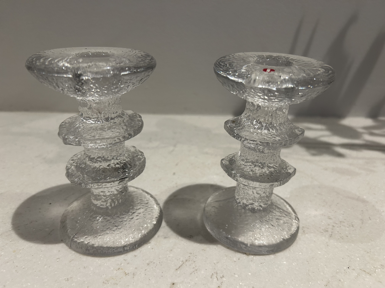 Iitala glass candle holders. Collectors item ! image indicator(3)