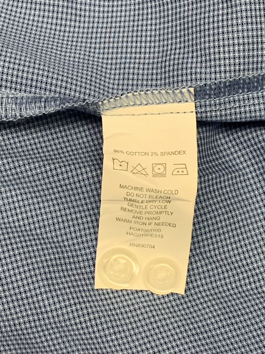 Haggar - Mens Premium Comfort Dress Shirt, Size: 34/35, Blue - photo 5