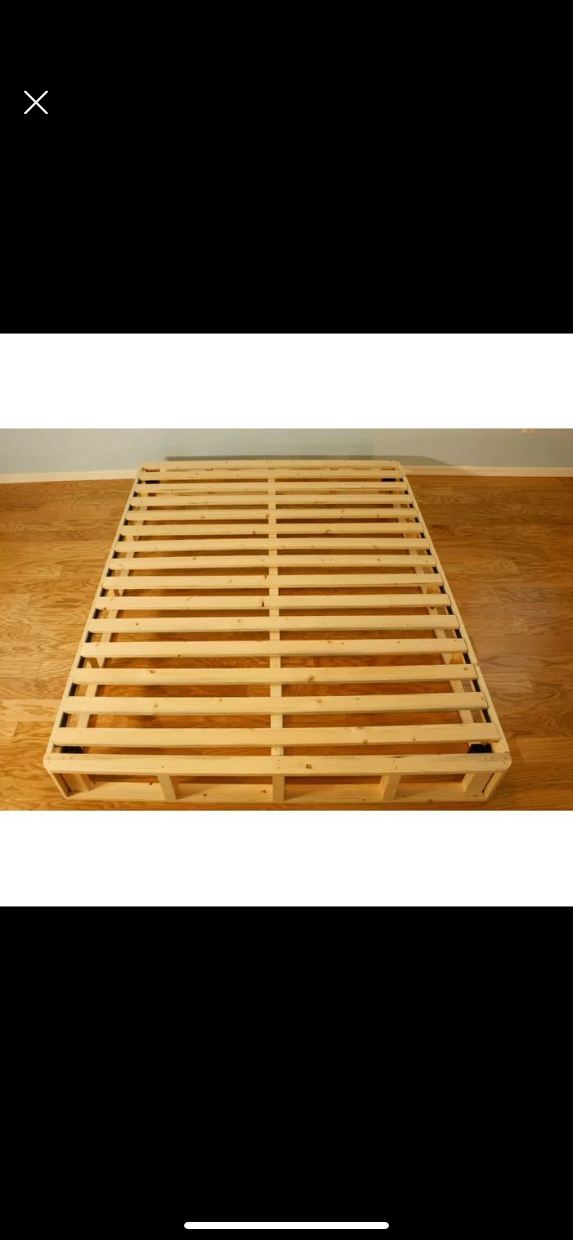 Brand new Ikea wooden bed frame/ spring board.