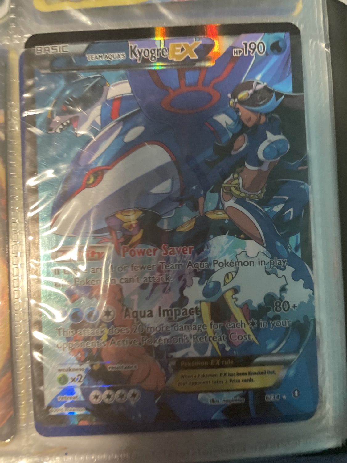 very rare pokemon card kyoger ex