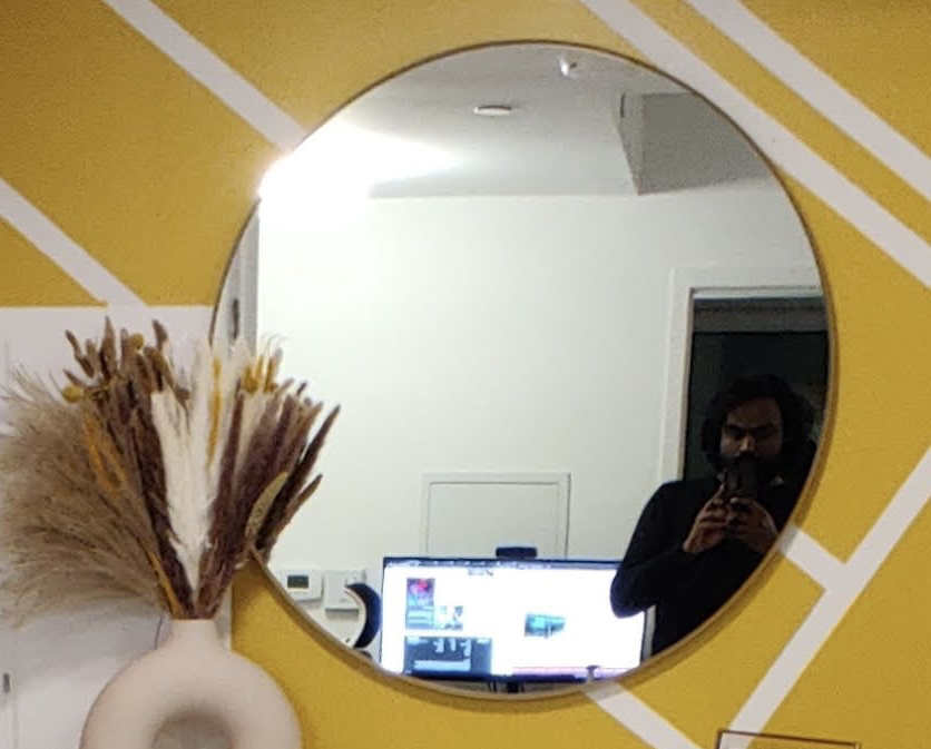 Ikea lindbyn mirror gold
