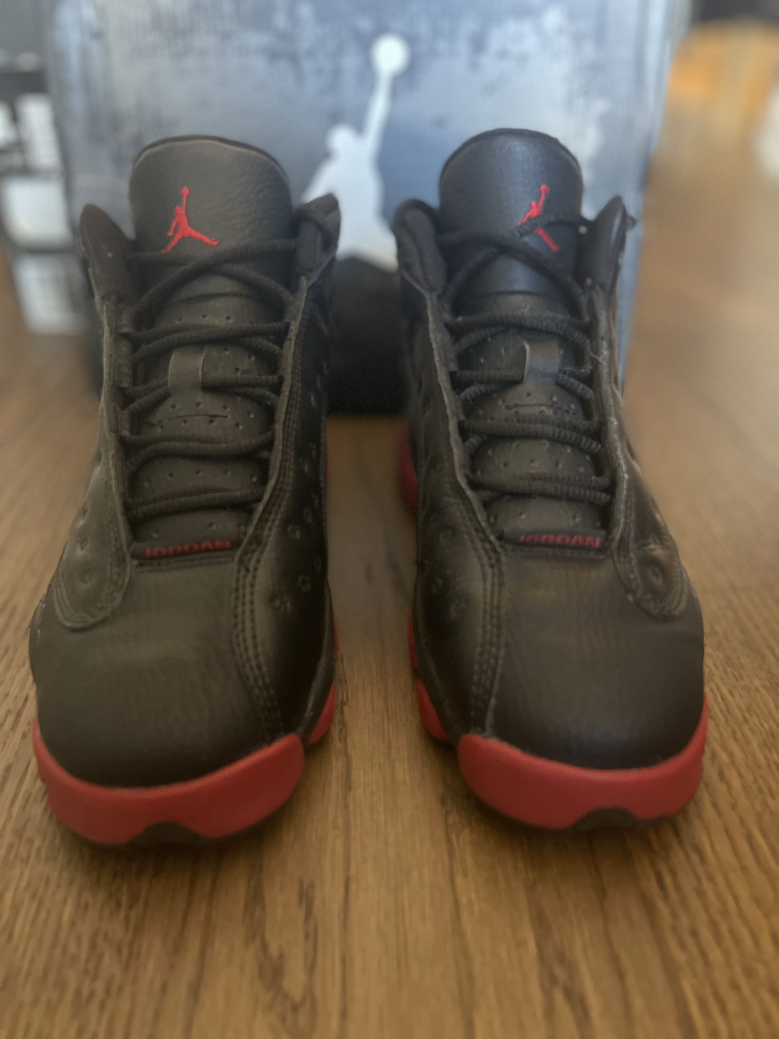 Retro Air Jordan 13 Black/Red Sneakers “breds” kids 3.5 GS image indicator(2)