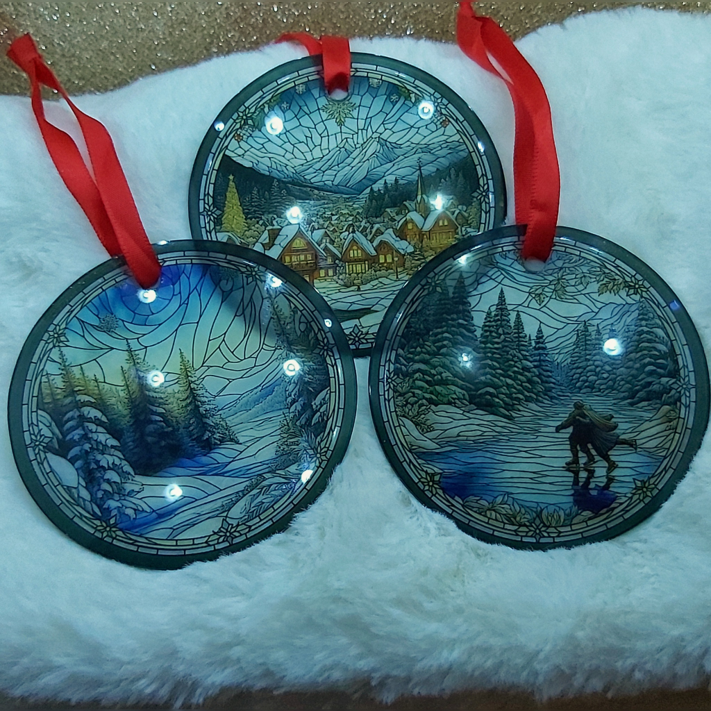 Beautiful & Durable Glass Christmas Ornaments (about 3 inches) image indicator(9)