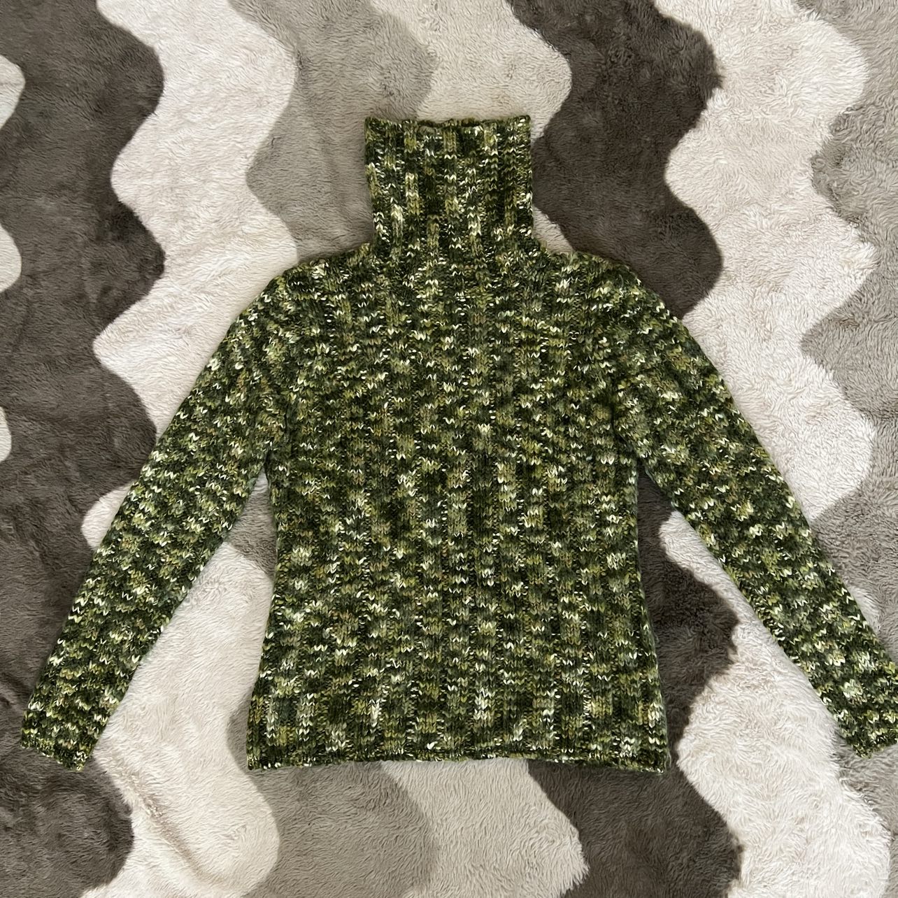 Turtleneck Sage Green Sweater Medium Petite - photo 5