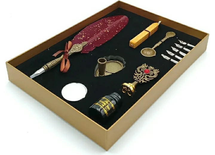 GOLD LEAF - BRAND NEW -Calligraphy Pen Ink Set