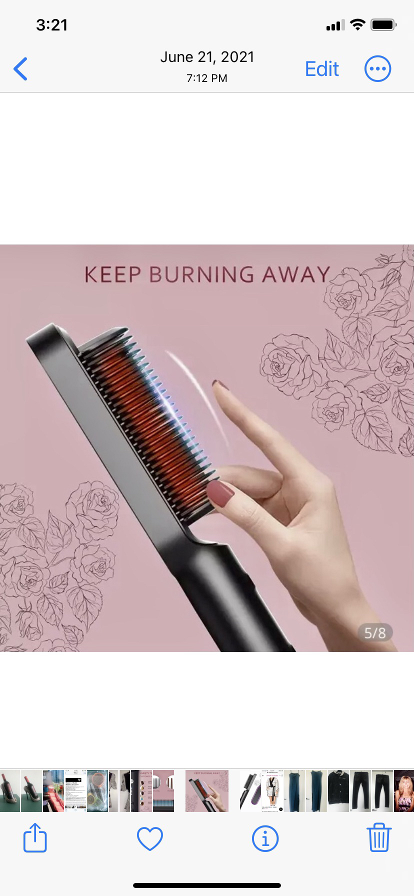 Hot straightening brush image indicator(4)