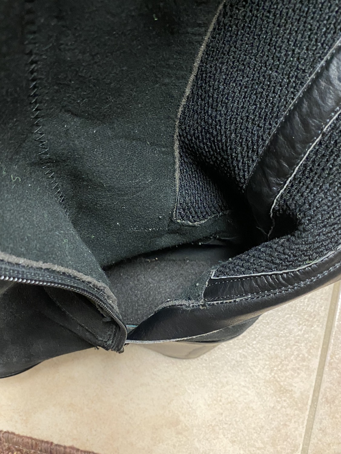 Blondo Women’s Leather High Wedge Boots Black 9 image indicator(9)