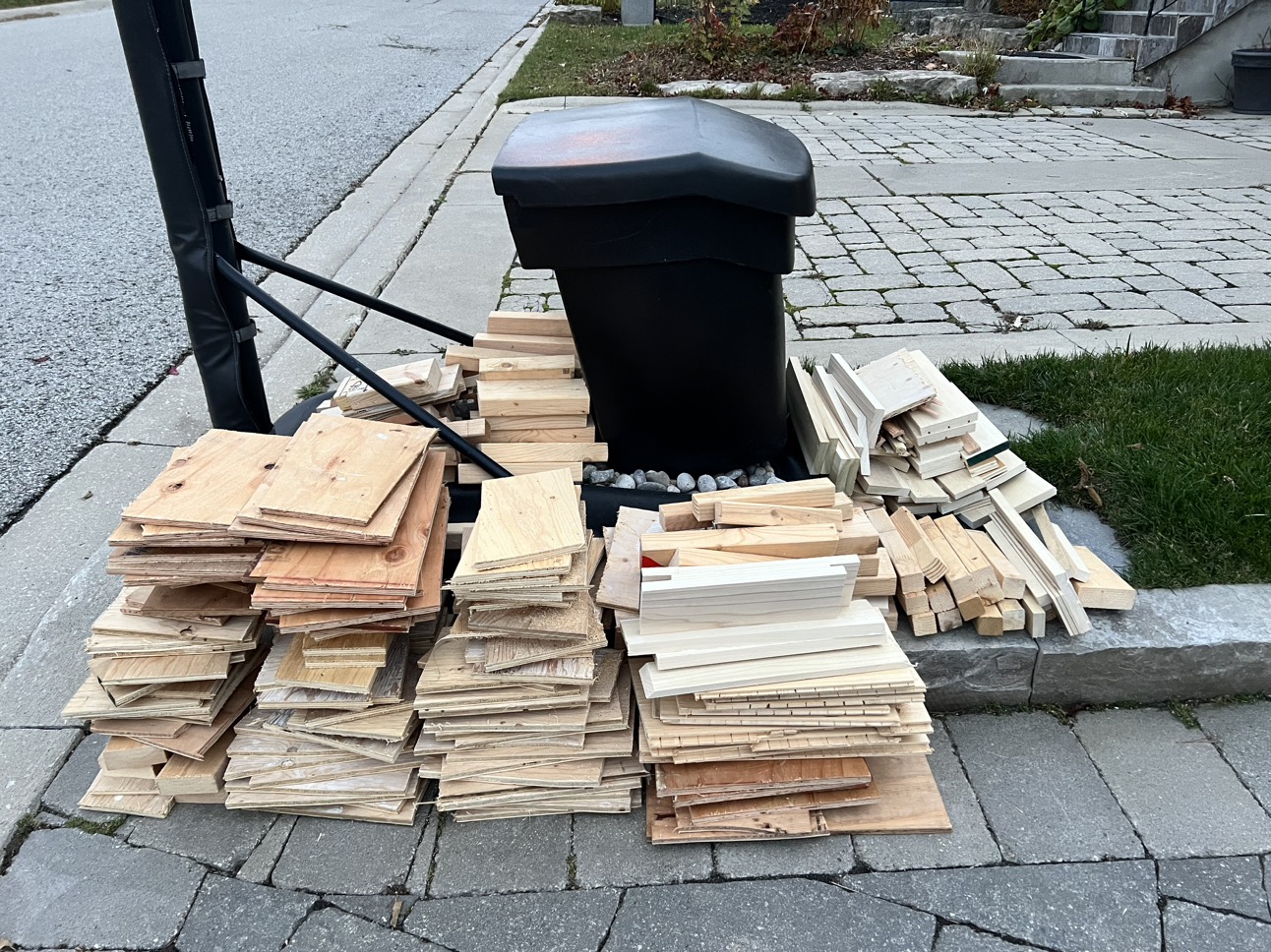 FREE wood - about 12” long, different sizes