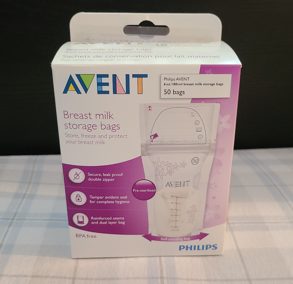 Breastmilk storage bags
