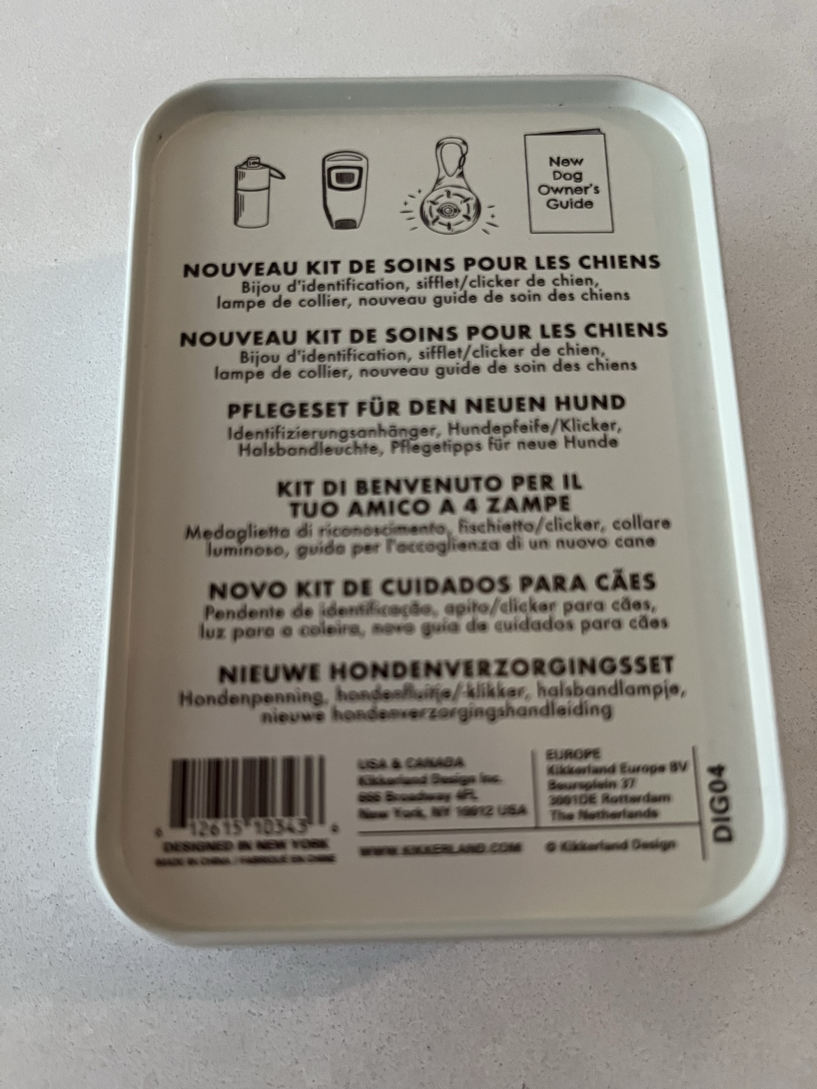 Kobe by Kikkerland - Welcome New Dog Kit image indicator(2)