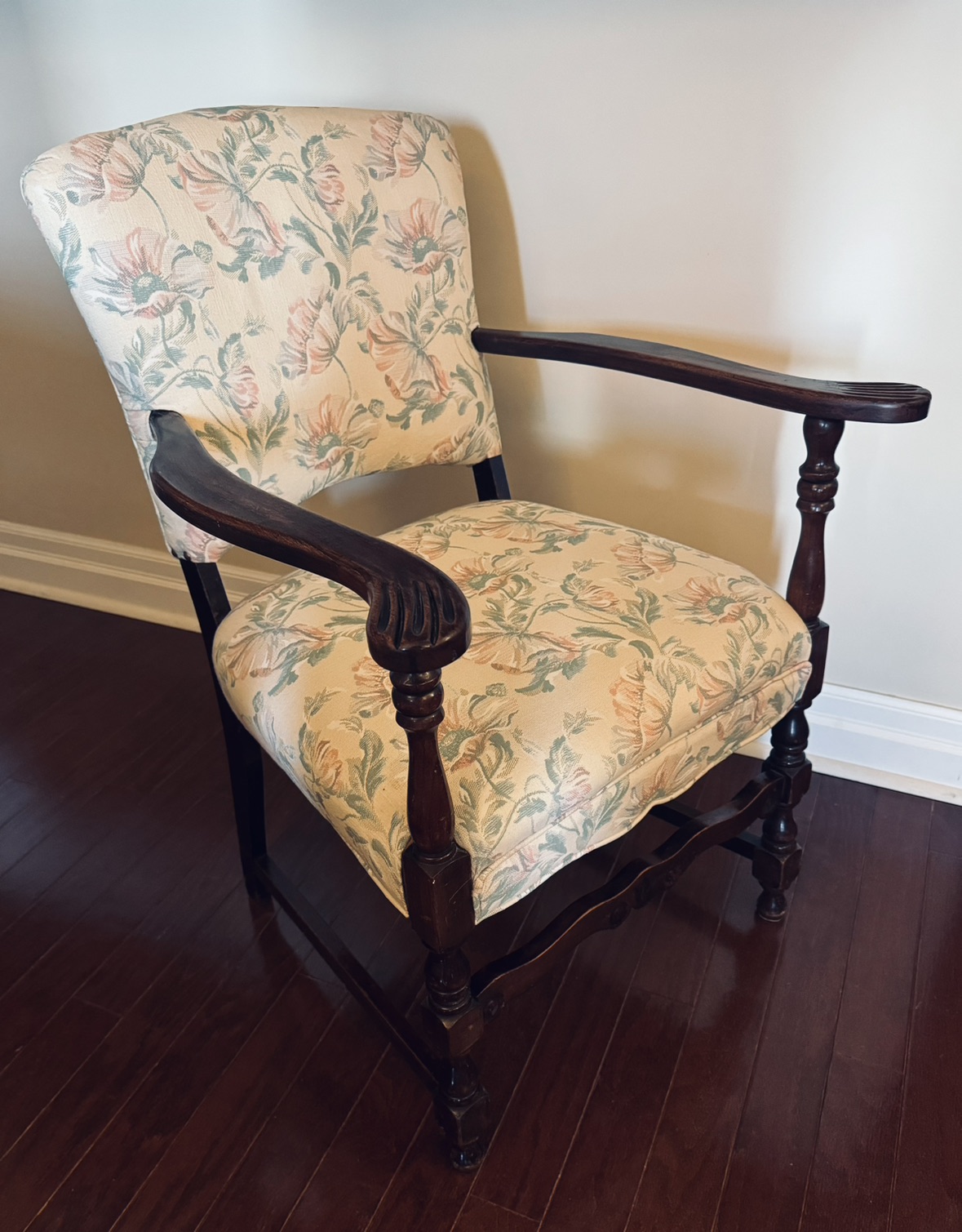 Newly Reupholstered Armchair