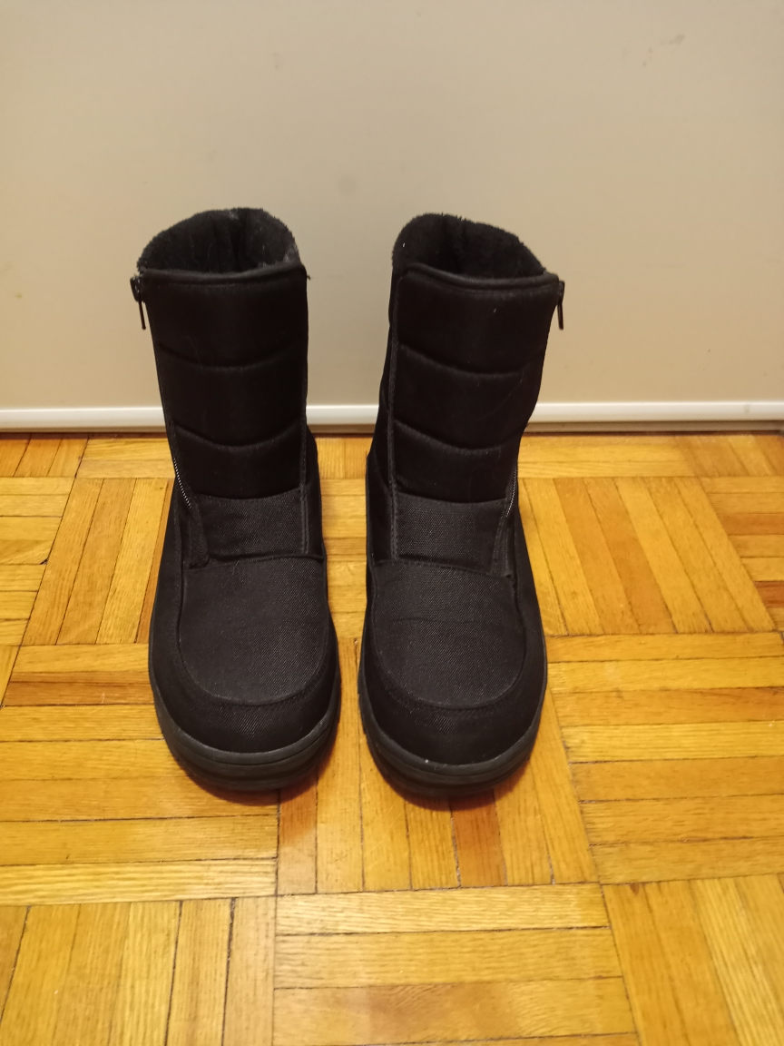 Winter zip-up boots, men's size 9 - photo 2