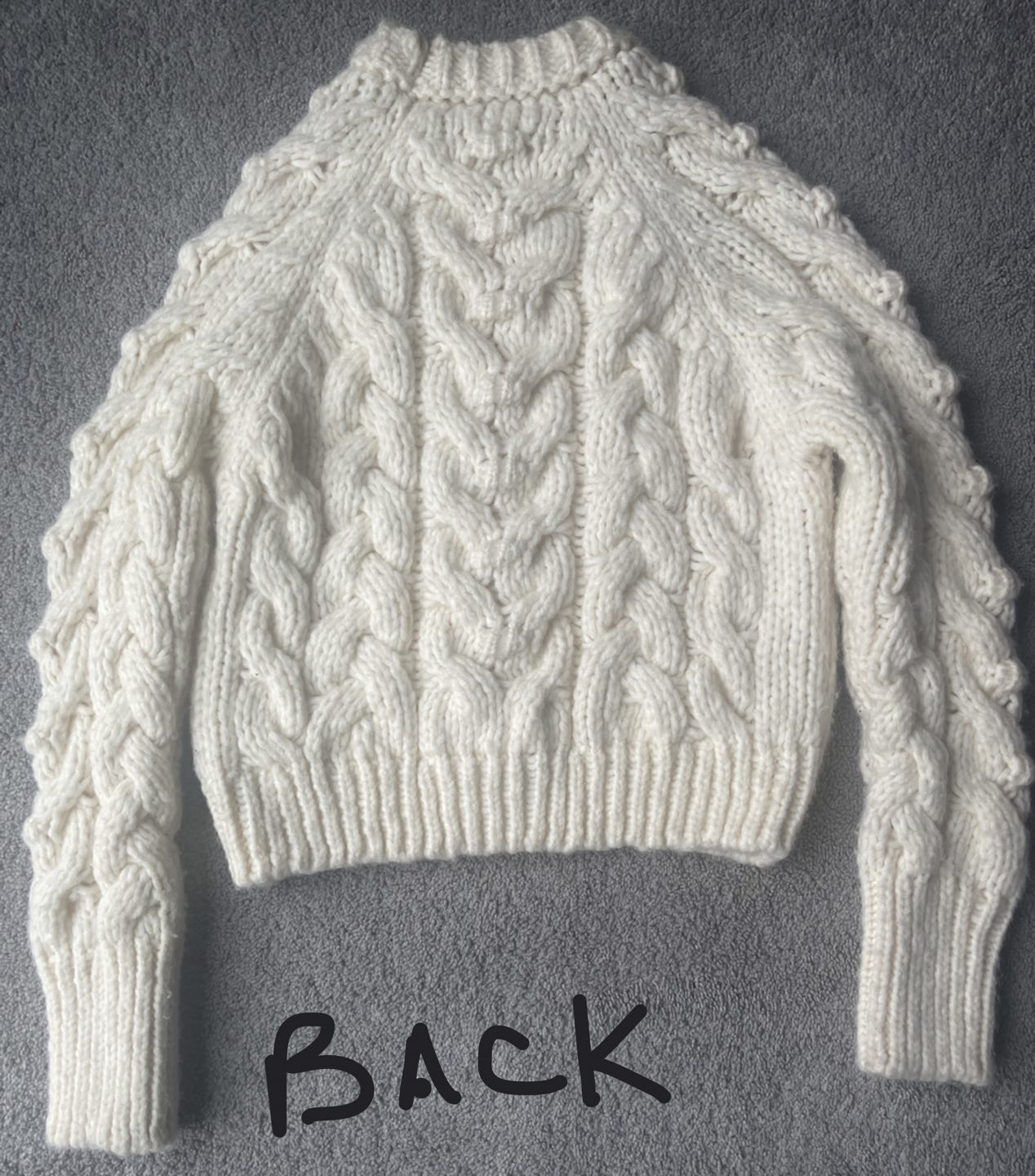 Zara Cropped Wool Pullover Hand knitted sweater image indicator(3)